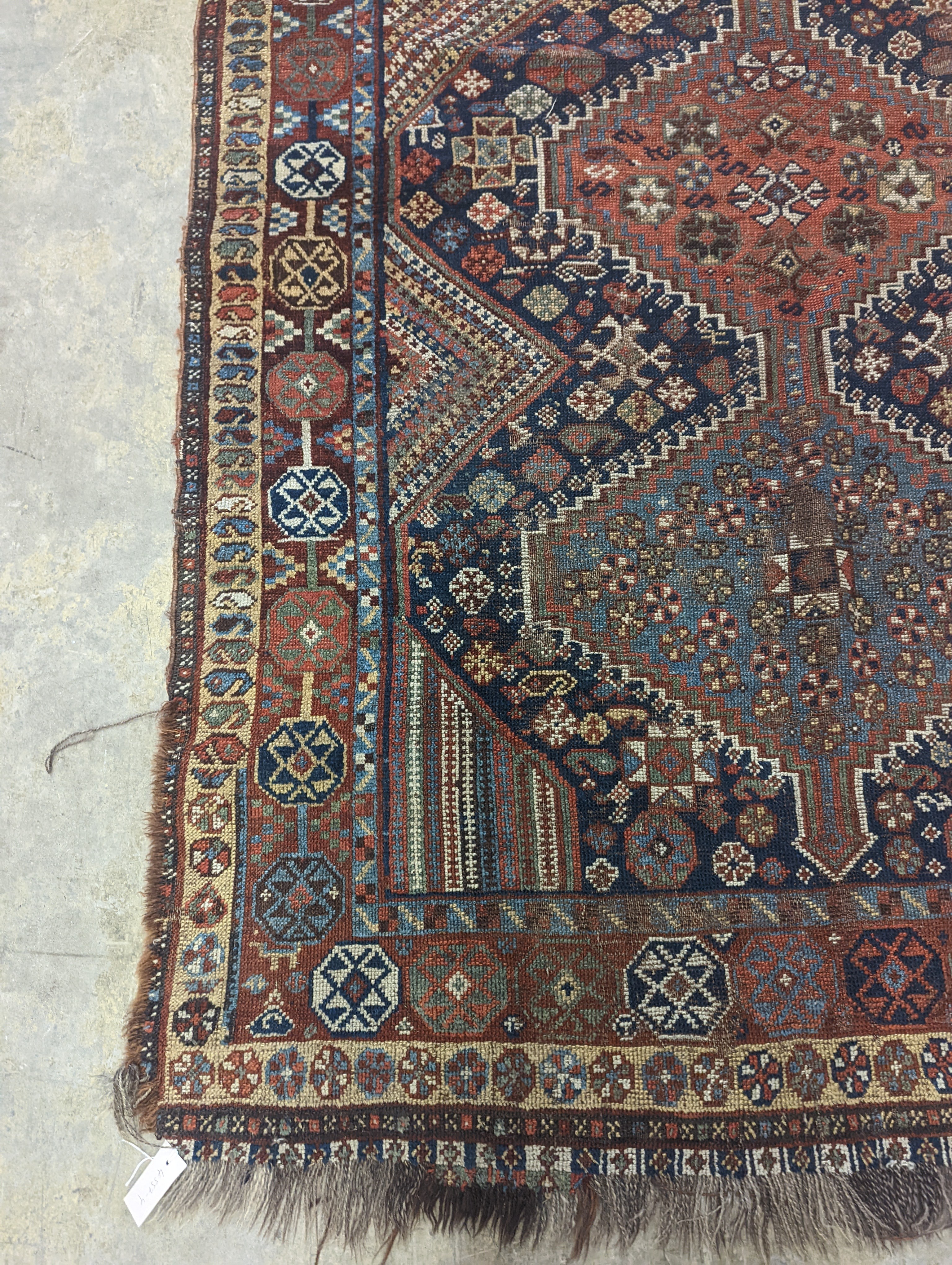 A Shiraz rug, 240 x 156cm